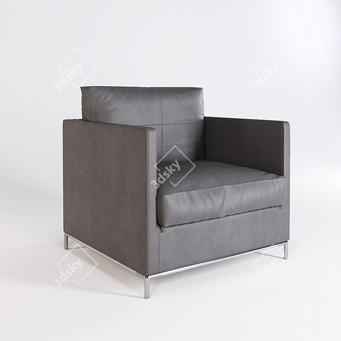 George Armchair: Exquisite Design by Antonio Citterio 3D model image 1