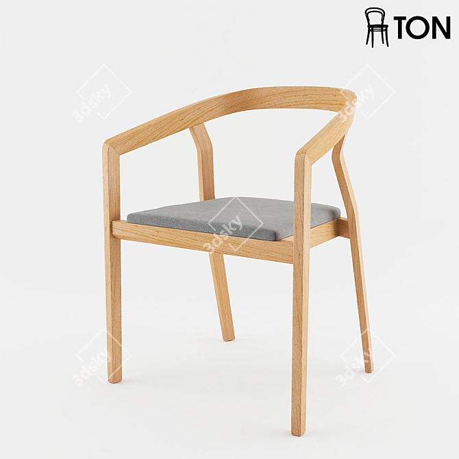 TON Armchair One: Sleek Design, Maximum Comfort 3D model image 1