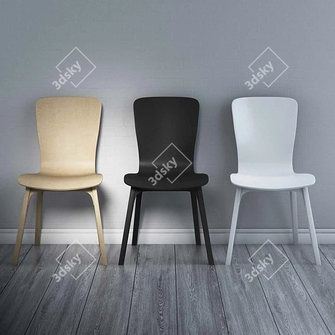 Realistic Replica Chairs 3D model image 1