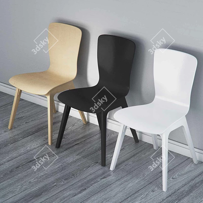 Realistic Replica Chairs 3D model image 2