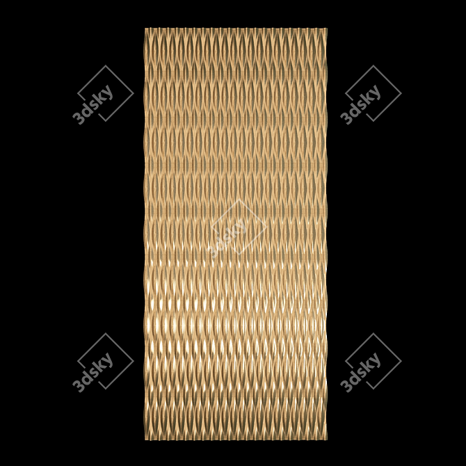 Elegant 3D Wall Panel 3D model image 1