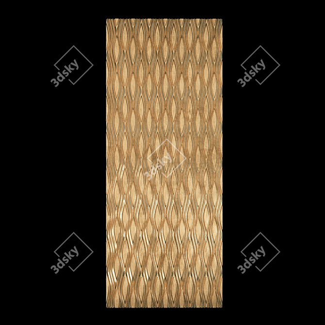 3D Wall Panel Decor: Stunning Design & Decorative Elegance 3D model image 1