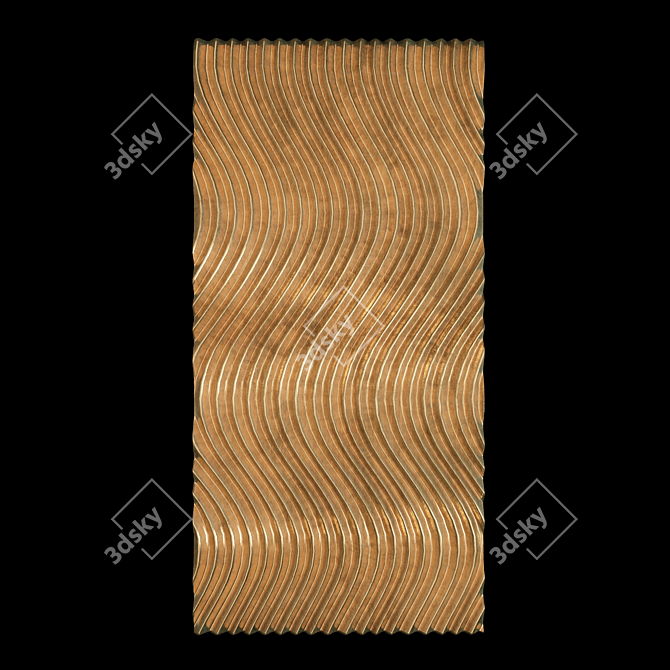 3D Decorative Wall Panel - Elegant and Eye-Catching 3D model image 1