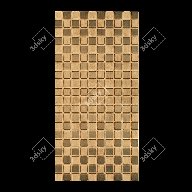 Elevate Your Walls with 3D Panels 3D model image 1