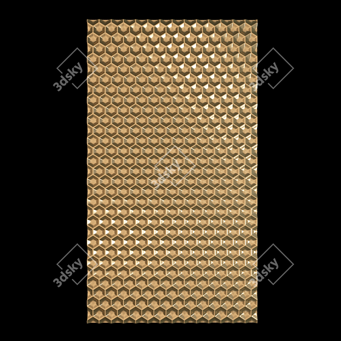 Title: Stylish 3D Wall Panel Decor 3D model image 1