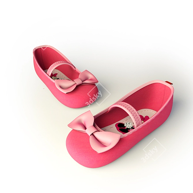 Disney Princess Kids Shoes 3D model image 3