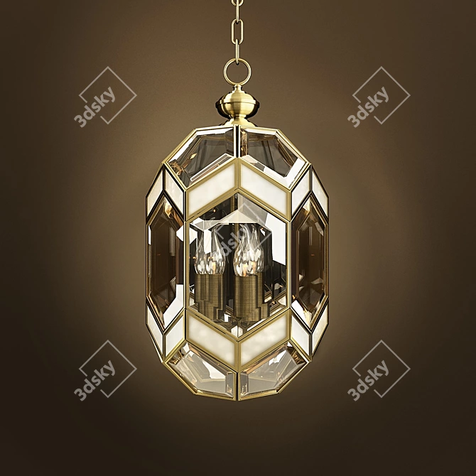 Wunderlicht Cool Spark Pendant Light 3D model image 1