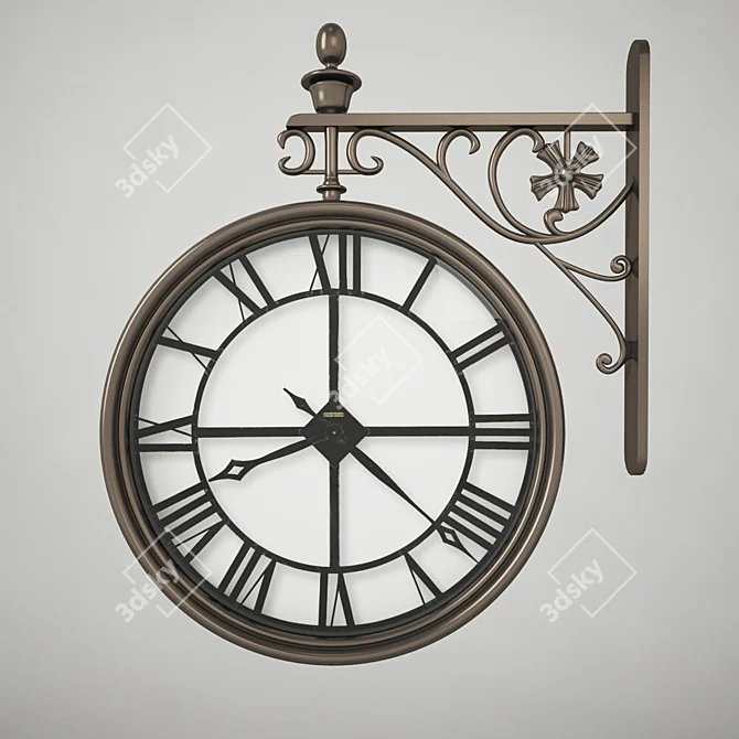 Urban Wall Clocks 3D model image 1