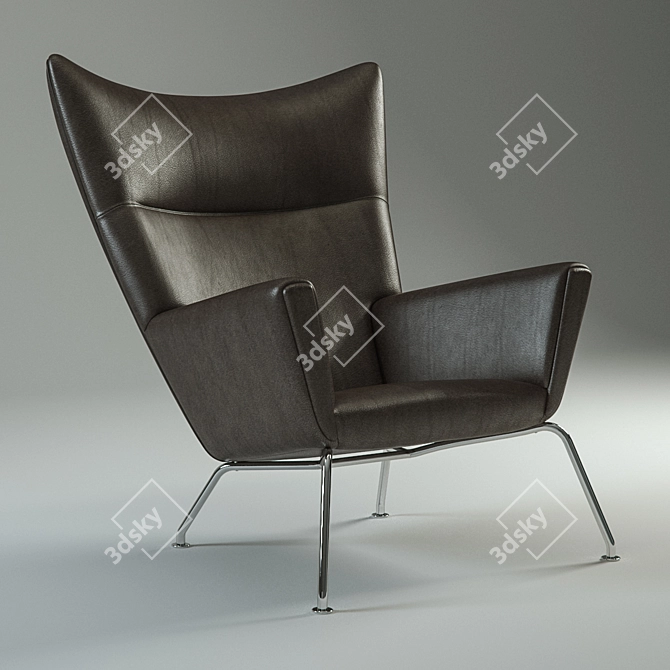 Elevate Your Space: Carl Hansen Arm Chair 3D model image 1