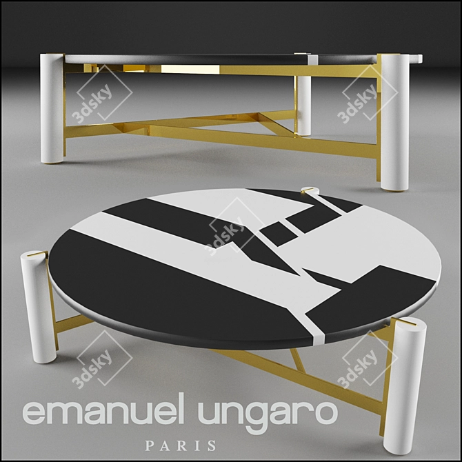 Elegant Ungaro Coffee Table 3D model image 1