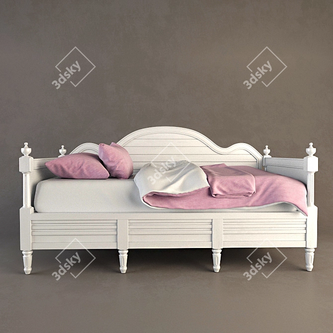 Title: RH Delfina Daybed: Elegant and Versatile 3D model image 1