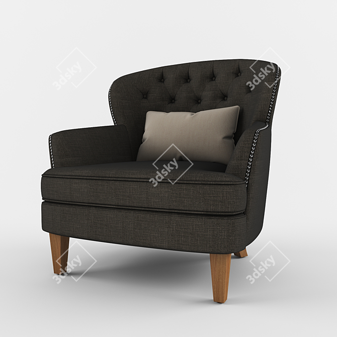 Modern Armchair 3D Model 3D model image 1