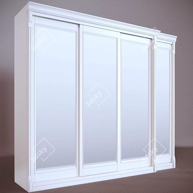 Timeless Elegance Wardrobe 3D model image 2