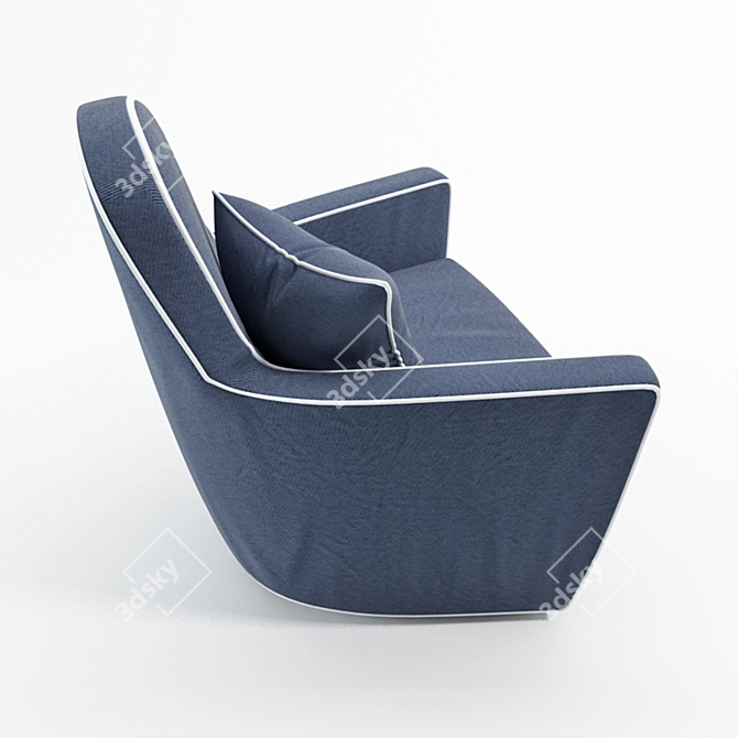 Elegant Busnelli Louis XVI Chair 3D model image 2