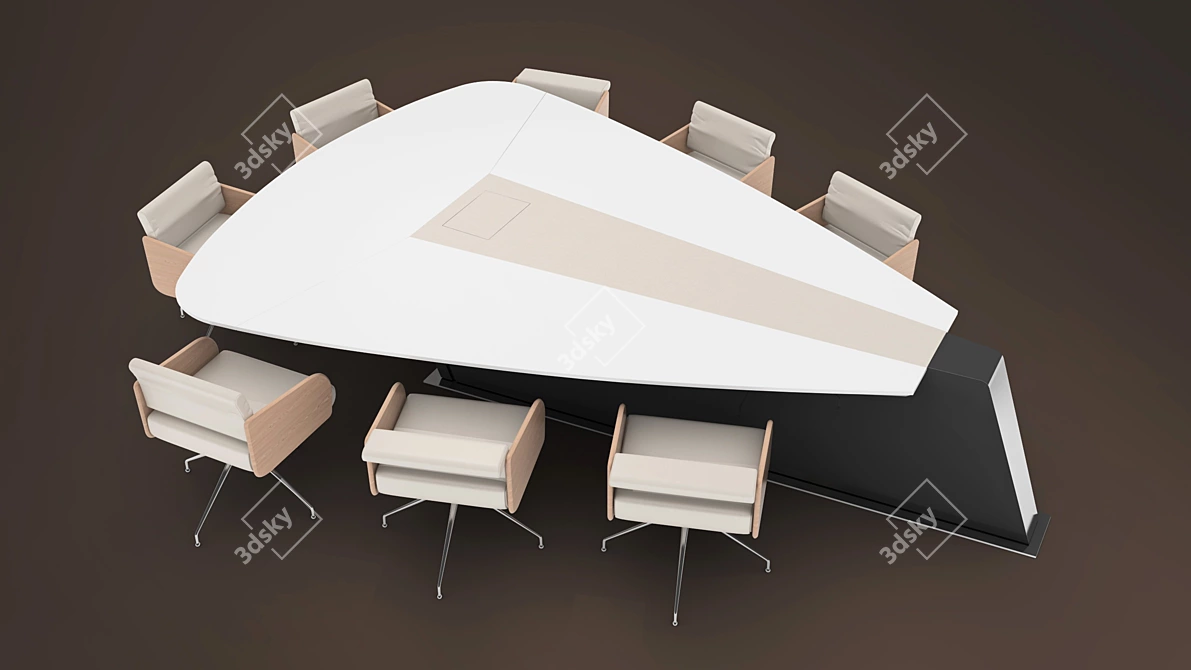 JMM Conference Furniture Set 3D model image 2