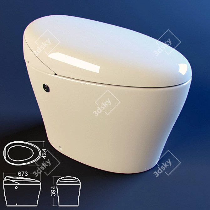 Kohler Karing Smart Toilet 3D model image 1