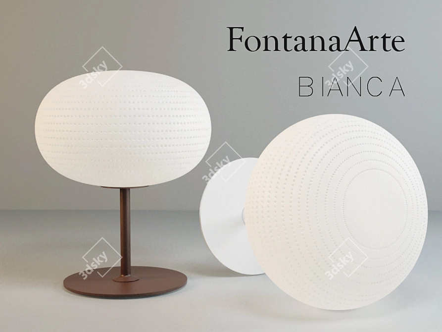 Elegant  Bianca Table Lamp 3D model image 1
