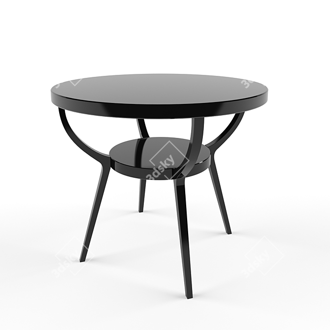 Elegant Harrison Side Table | Contemporary Décor 3D model image 1