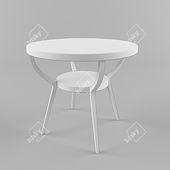 Elegant Harrison Side Table | Contemporary Décor 3D model image 2