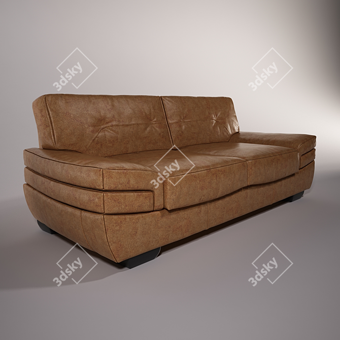 Elegant B806 Natuzzi Sofa 3D model image 1