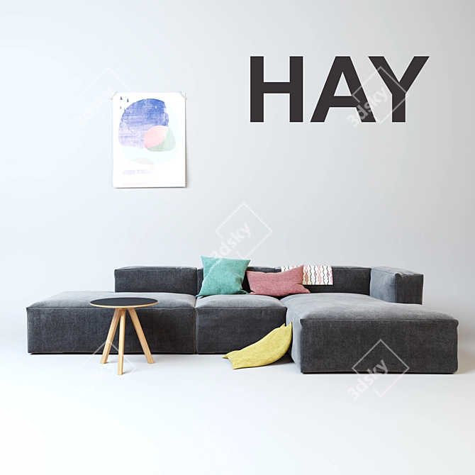 Modern Comfort and Versatility: HAY Mags Soft Sofa 3D model image 2