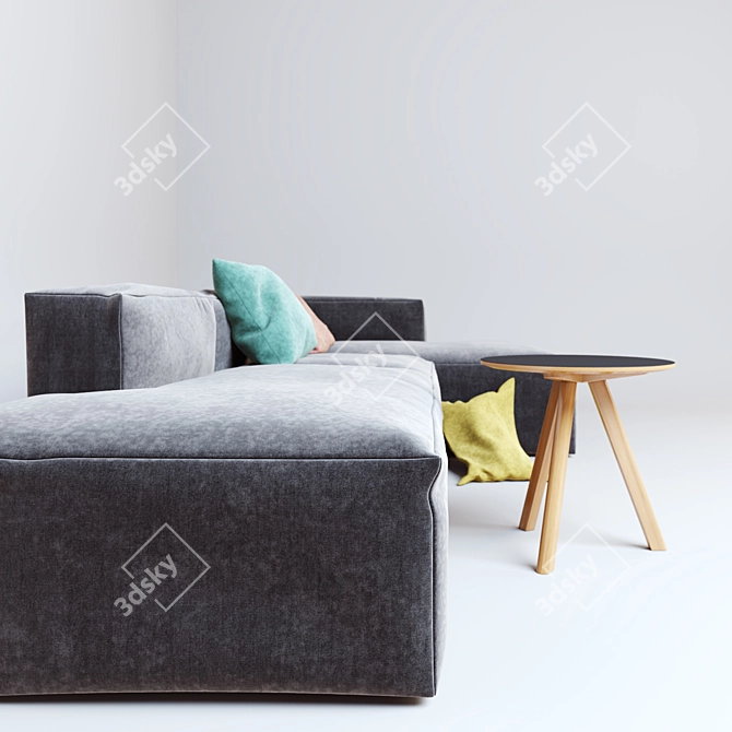 Modern Comfort and Versatility: HAY Mags Soft Sofa 3D model image 3