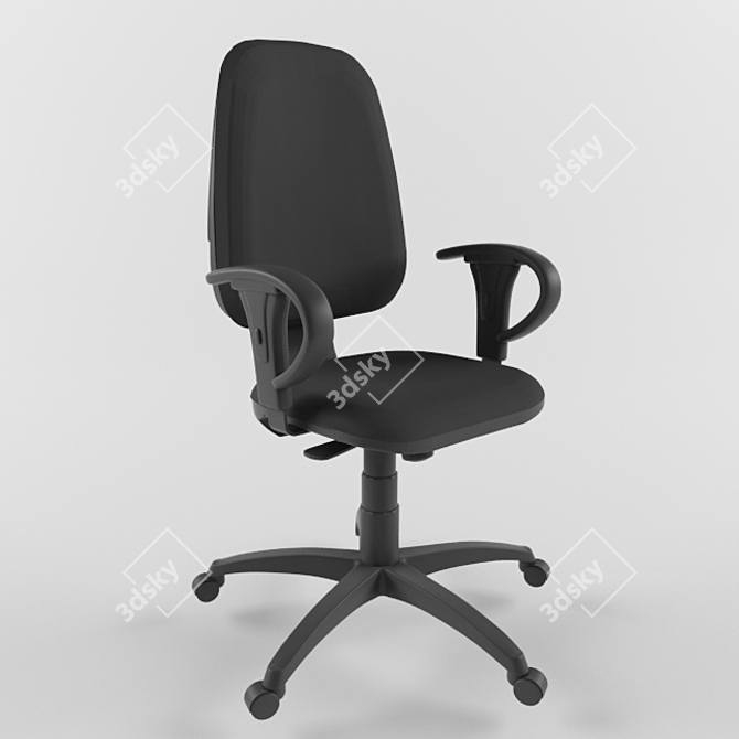 Sleek Ergo Office Chair 3D model image 1