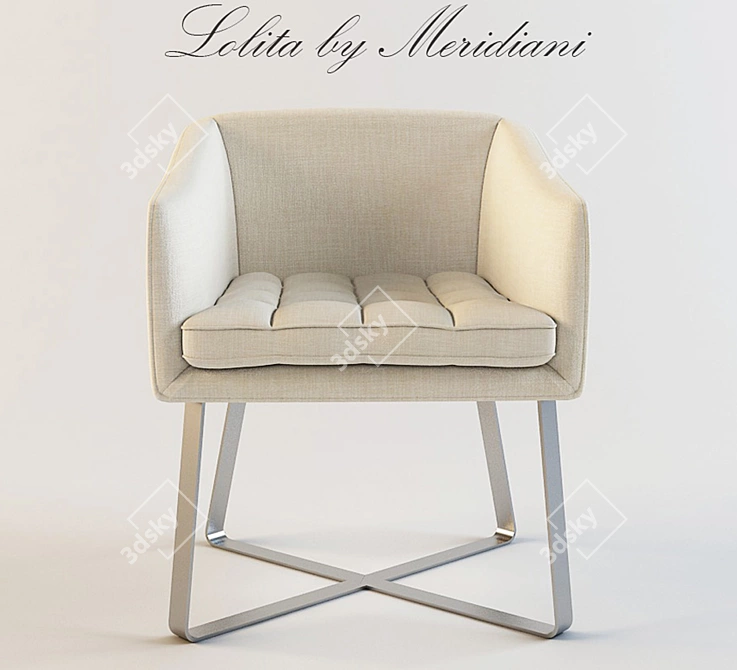 Elegant Meridiani Lolita Armchair 3D model image 1