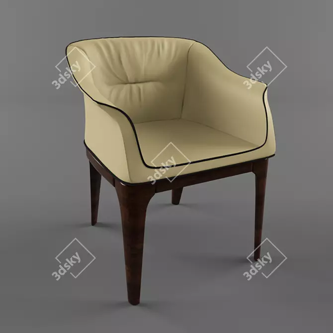 Elegant Italian Design: TONINCASA Sofa 3D model image 1