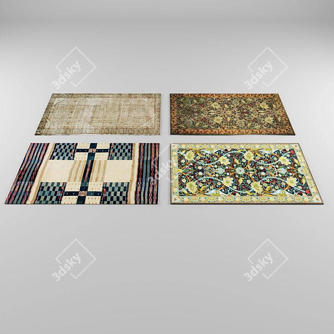 Ethnic Style Carpets 3D model image 1