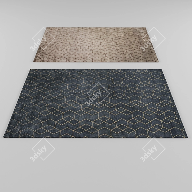 Luxury Velvet Carpet 3D model image 1