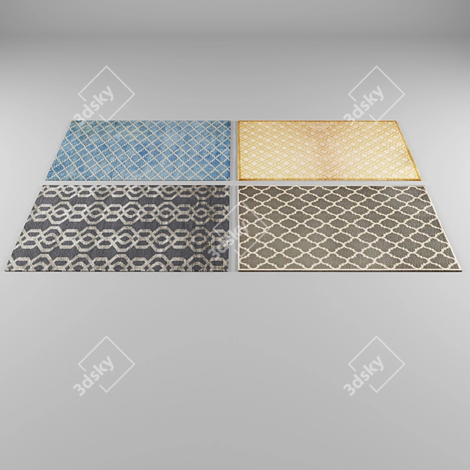 Plush Comfort Carpet 3D model image 1