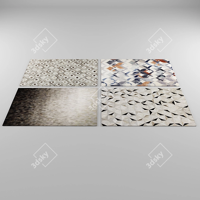 Luxury Shaggy Carpets 3D model image 1