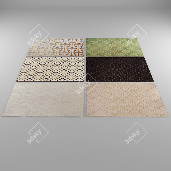 Luxury Plush Carpet - High-Quality Flooring 3D model image 1