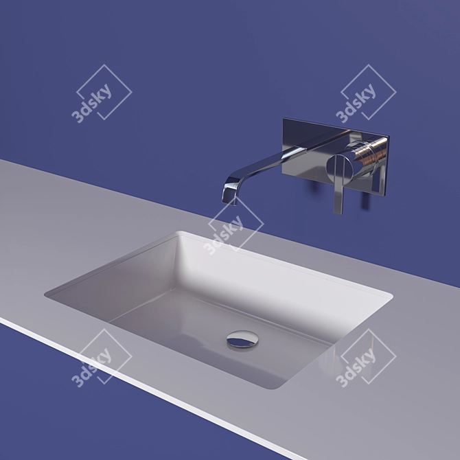 Luxury Sink Set: Servoretto & Bikappa 3D model image 1