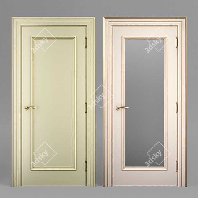 Solidstyle Interior Door - Model 02 3D model image 1