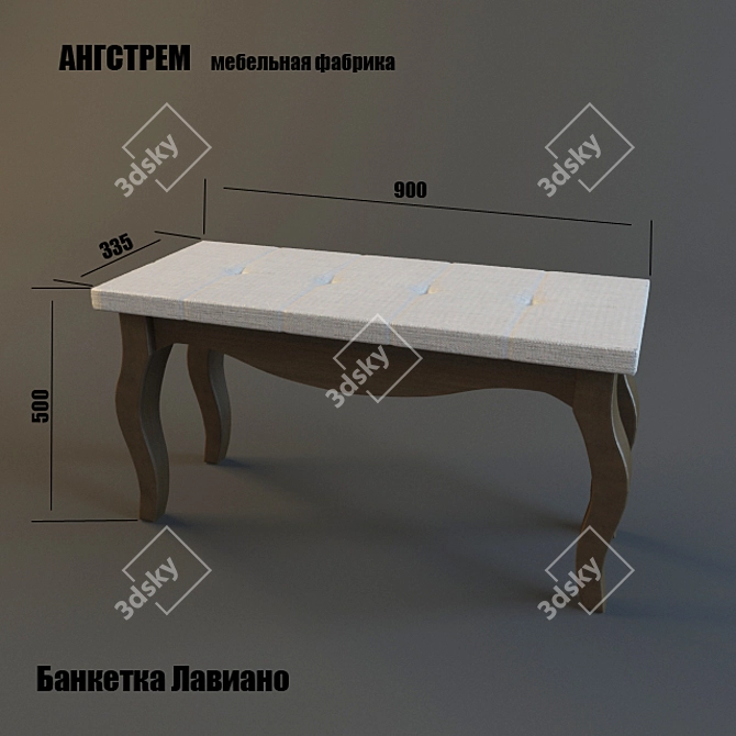 Angstroms Bench 3D model image 1