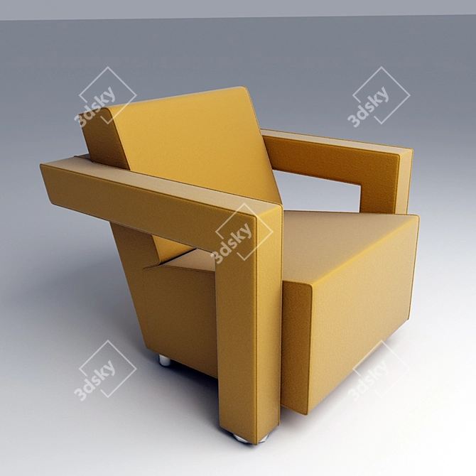 Egyptian Coffee Shop Chair 3D model image 1