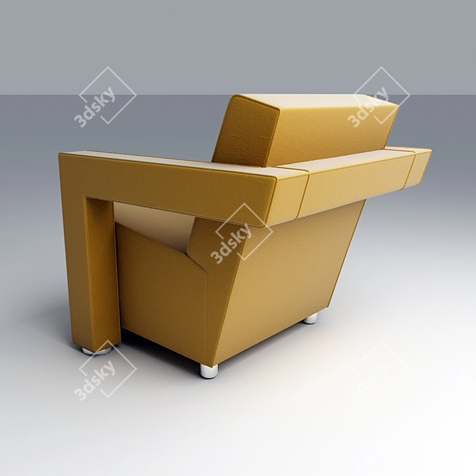 Egyptian Coffee Shop Chair 3D model image 2