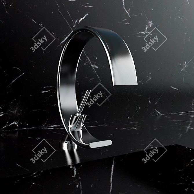 Gessi Chrome Concept Faucet 3D model image 1