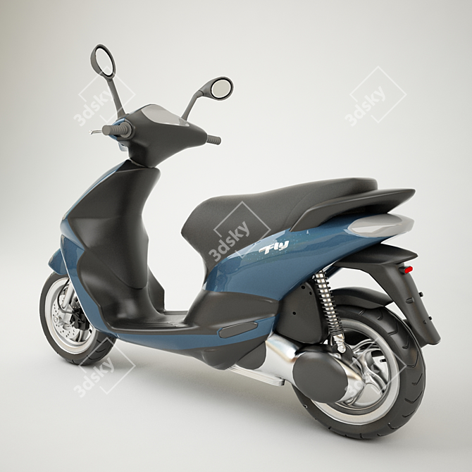 Sleek Piaggio Fly 125 3V 3D model image 3