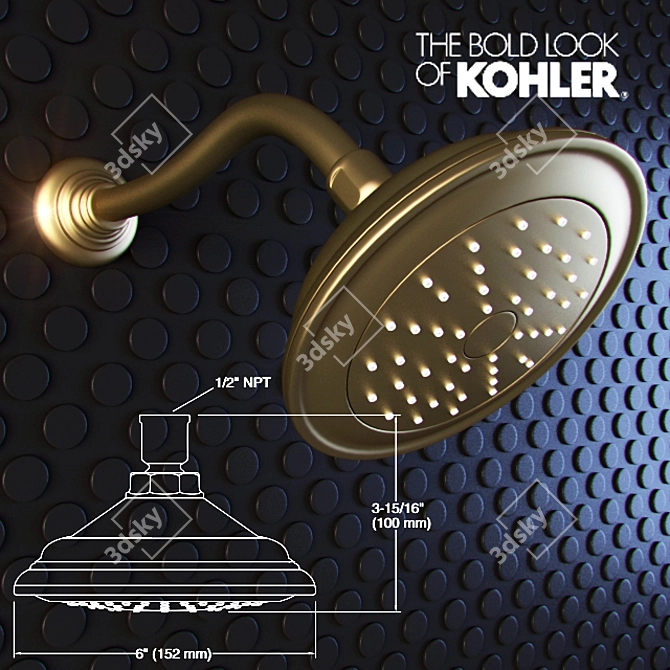 Kohler Artifacts Shower Faucet 3D model image 1