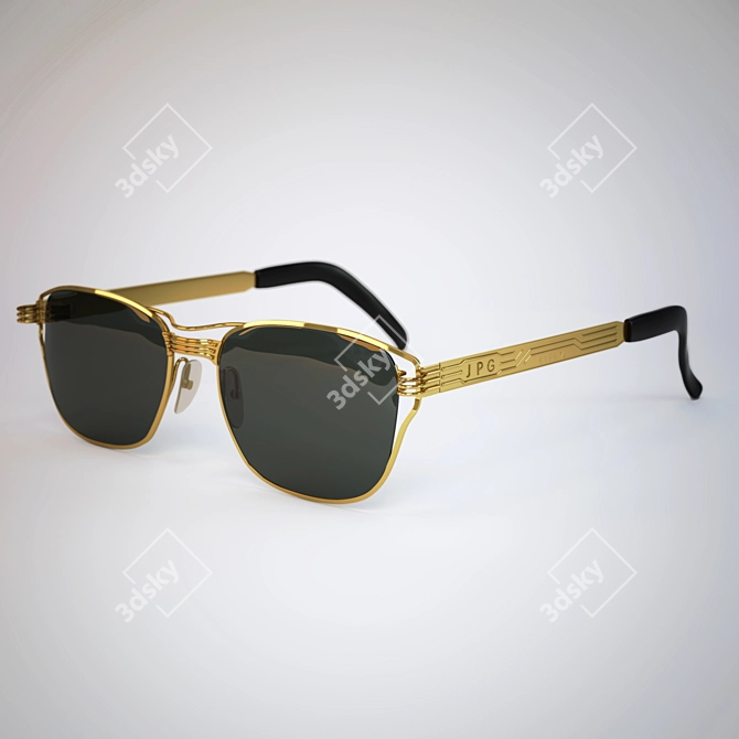 Sleek Modo Glasses 3D model image 1