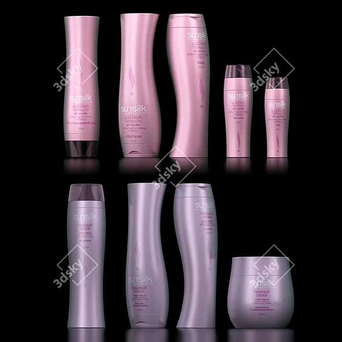 Multi-Lingual Sunsilk/Seda Cosmetics: Intricate Models 3D model image 1