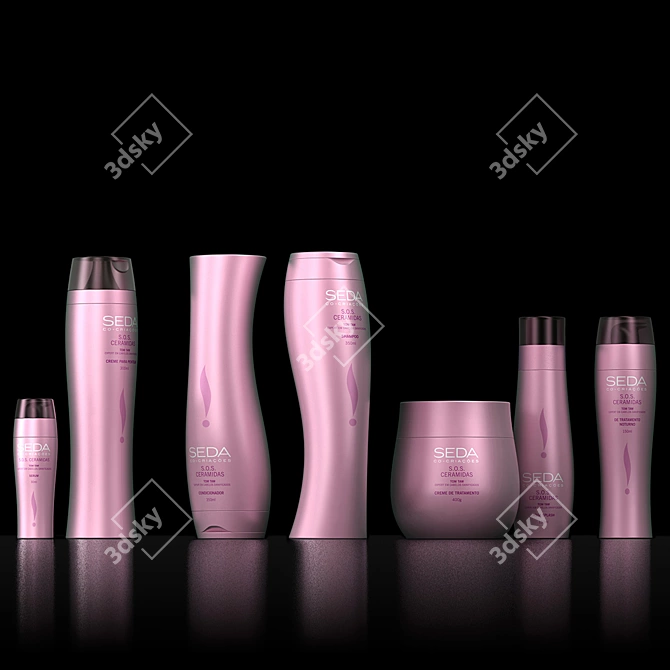 Multi-Lingual Sunsilk/Seda Cosmetics: Intricate Models 3D model image 2