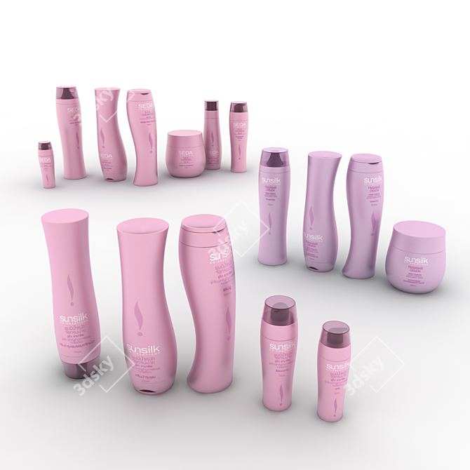 Multi-Lingual Sunsilk/Seda Cosmetics: Intricate Models 3D model image 3