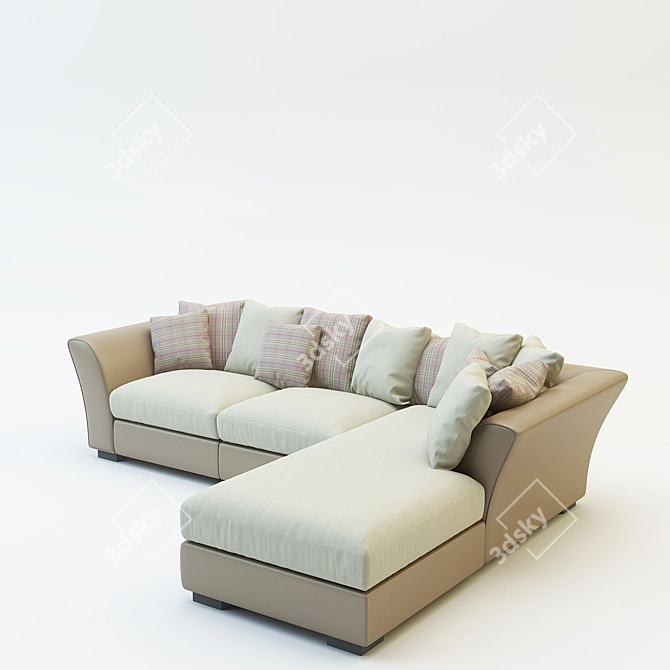 Romantic NAVONA Corner Sofa 3D model image 2