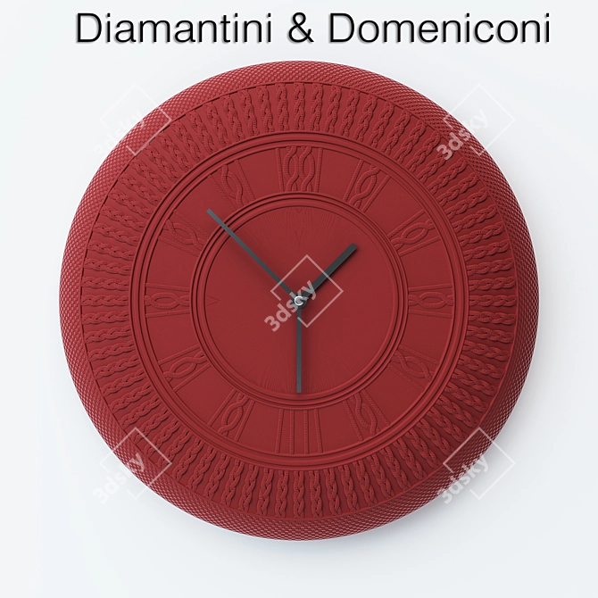 Soft Cotton Wall Clock - Diamantini & Domeniconi 3D model image 1