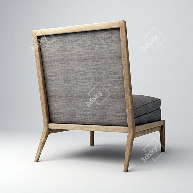 Sophisticated Infante Lounge Chair 3D model image 2