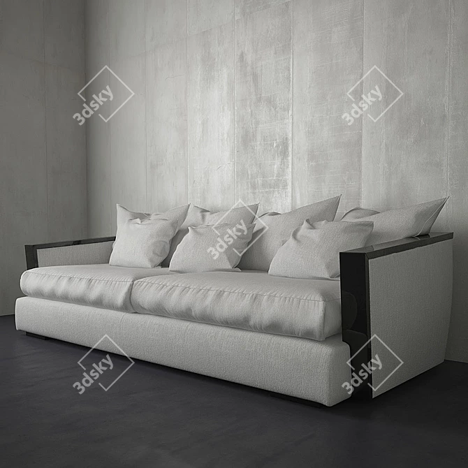 Elegant EGO Italian Sofa 3D model image 1